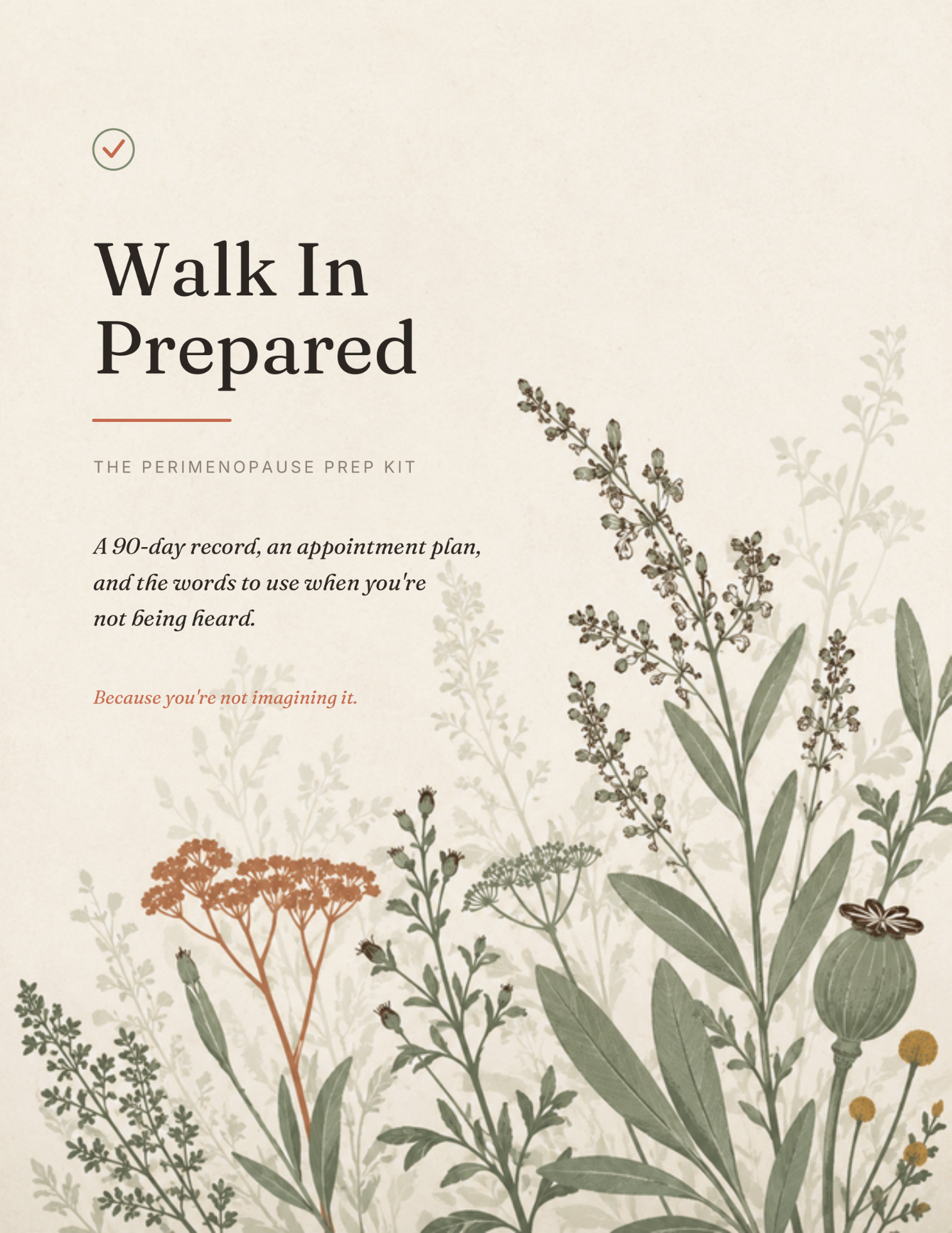 Walk In Prepared — The Perimenopause Prep Kit book cover